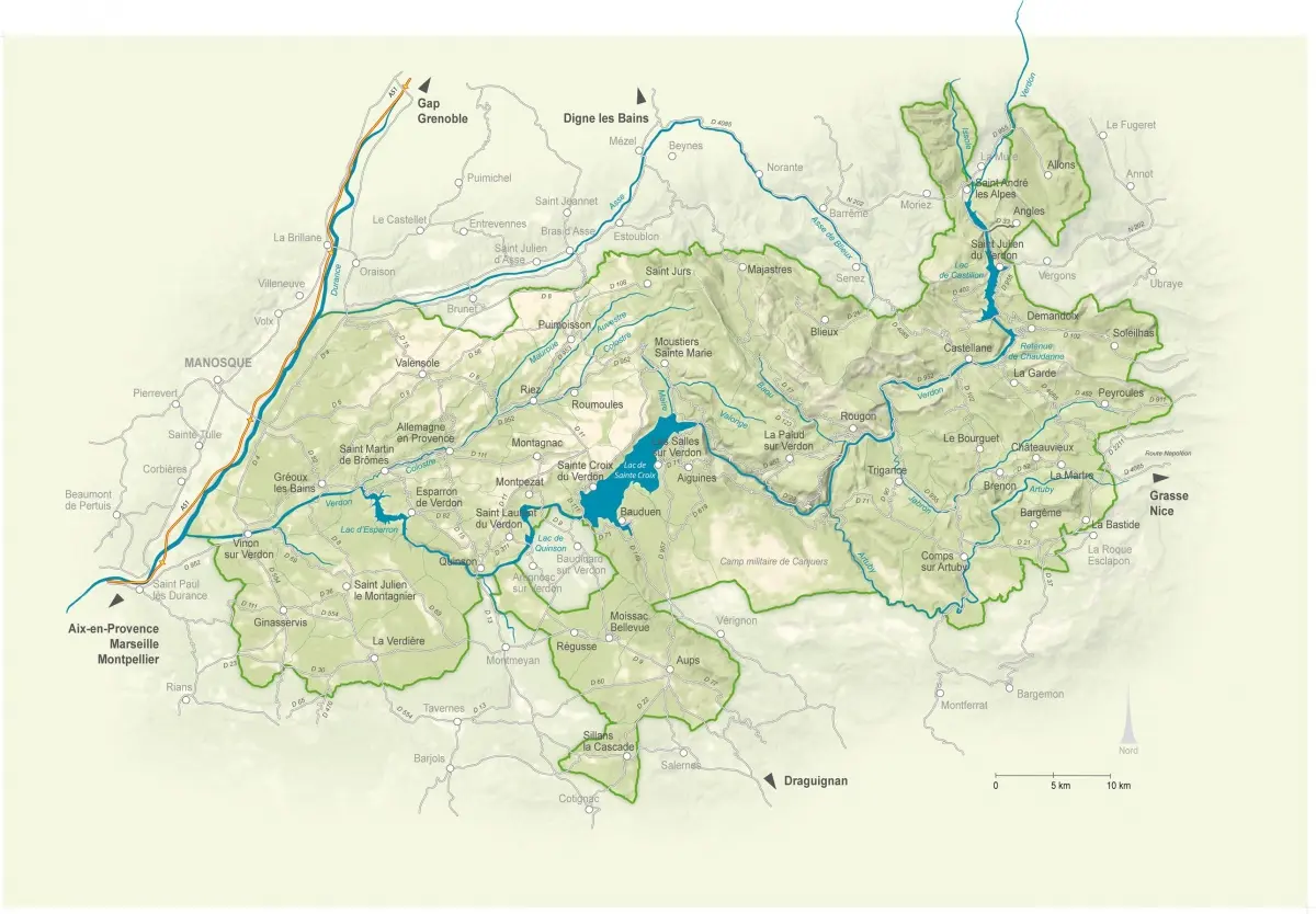 Le Parc Naturel Régional du Verdon — venue Alpes de Haute-Provence