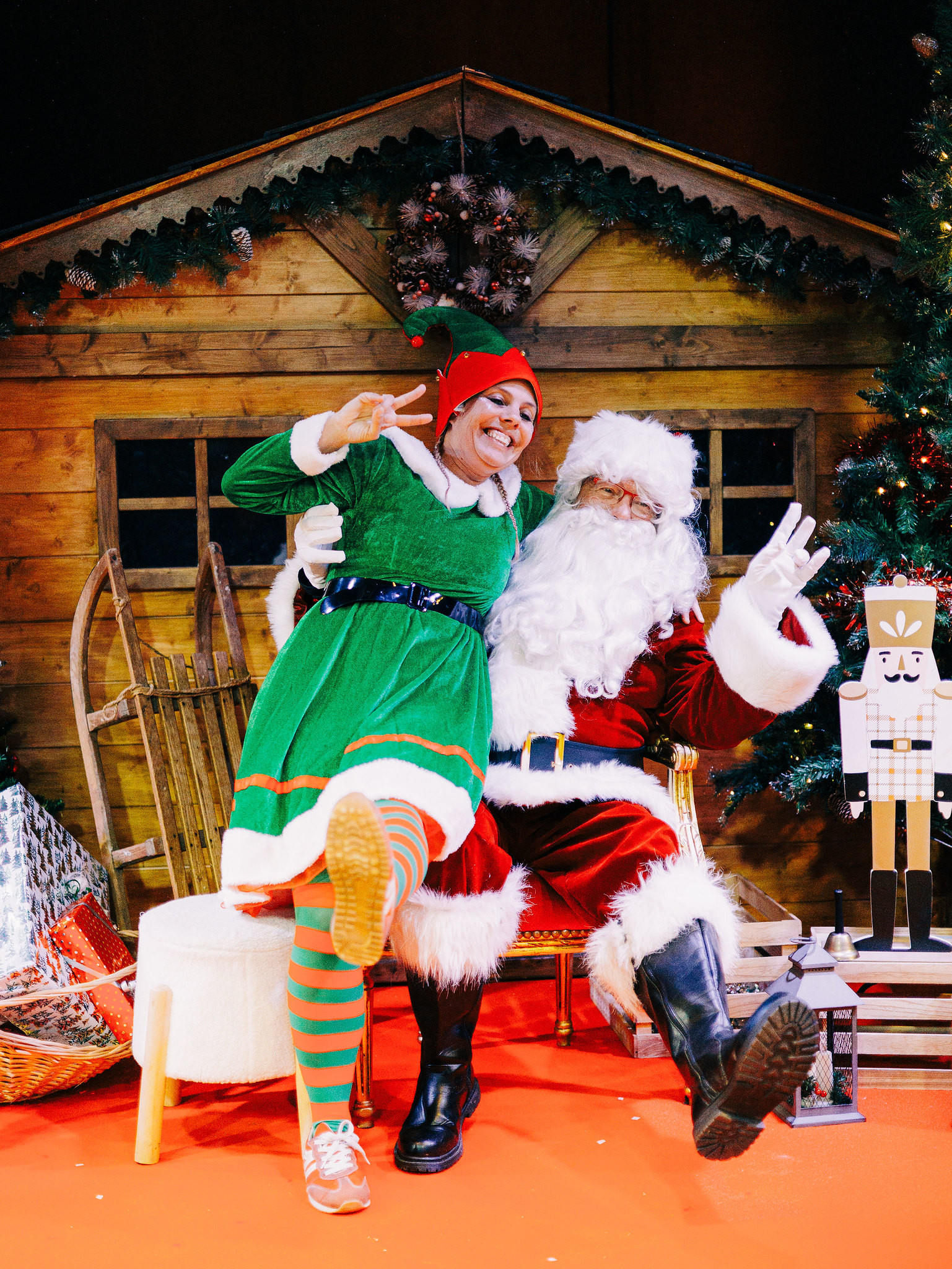 Point de collecte solidaire installé dans un hall d’entreprise