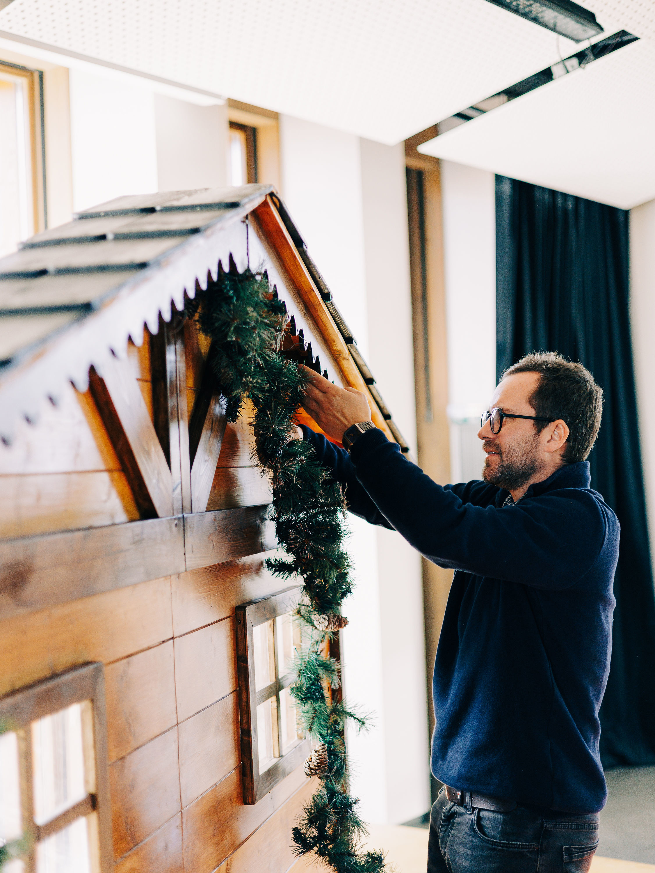 Exemple de formulaire RSVP avec préférences alimentaires pour un événement de Noël