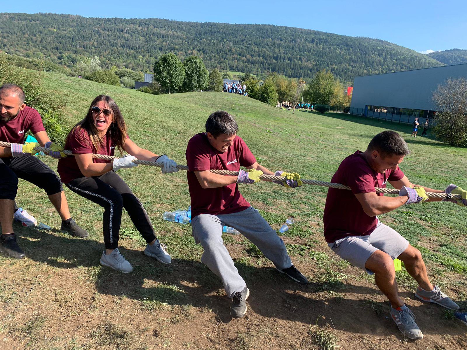 Session de teambuilding à Annecy