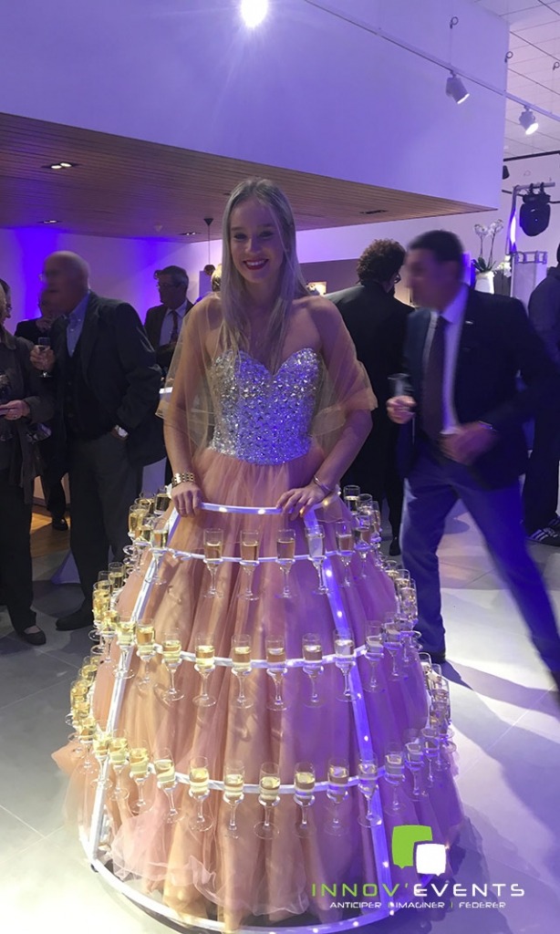 Robe à champagne événement sud
