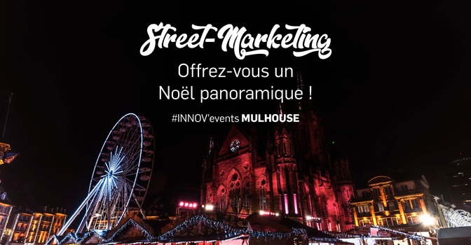 Un street-marketing original au marché de Noël de Mulhouse !