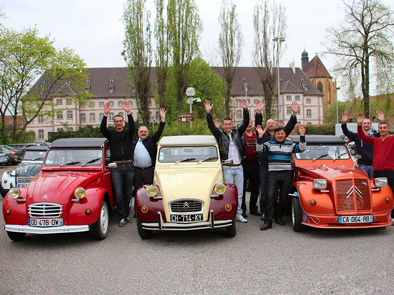 animation rallye 2cv séminaire team building