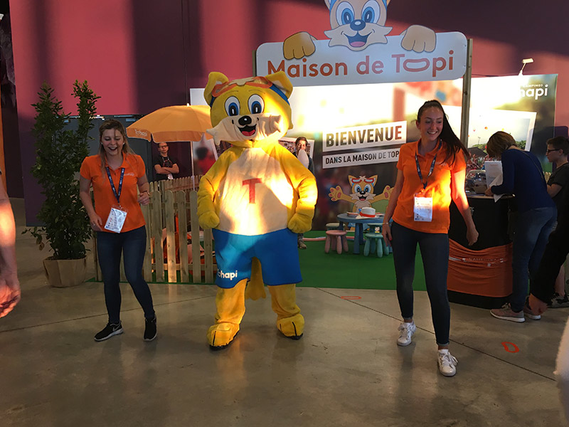 animation mascotte stands et salons insolite