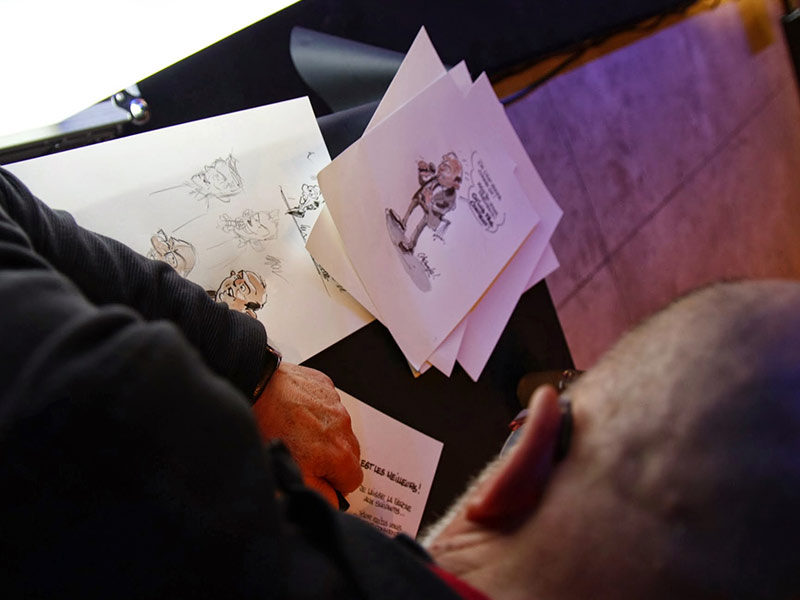 caricaturiste animation vœux entreprise