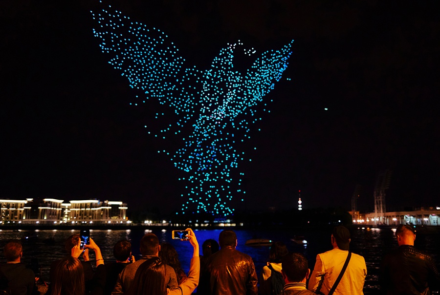 Spectacle original à Brest : Show de drones lumineux