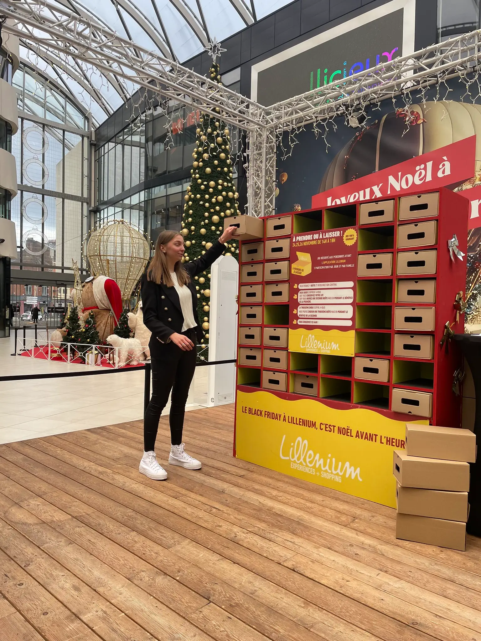 animations en galerie marchande pour noel