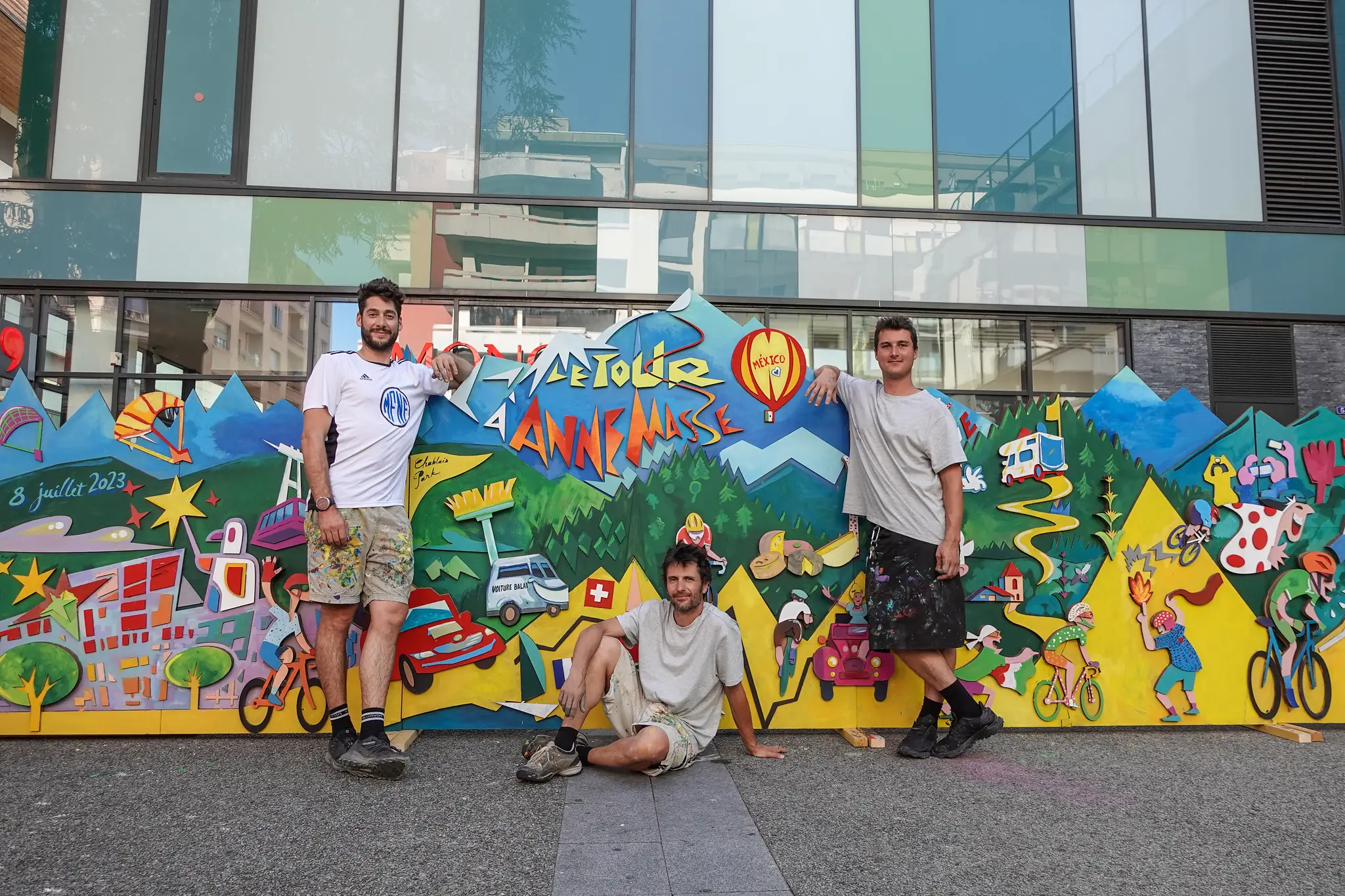 animation artistique en centre commercial