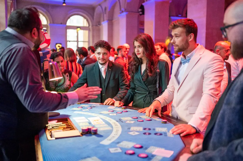 Animation casino lors d’une convention d’entreprise à Barcelone organisée par INNOV’events