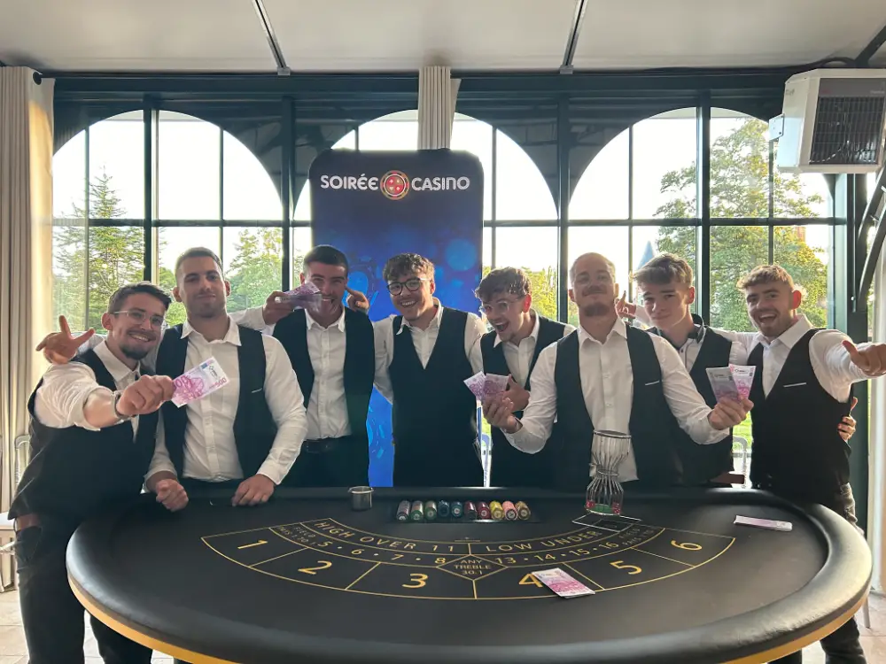Animation casino durant une soirée d’entreprise à Rouen
