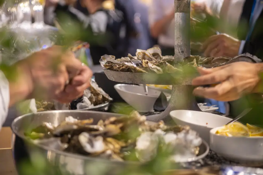Buffet d'huîtres lors d’une convention d’entreprise à Lille