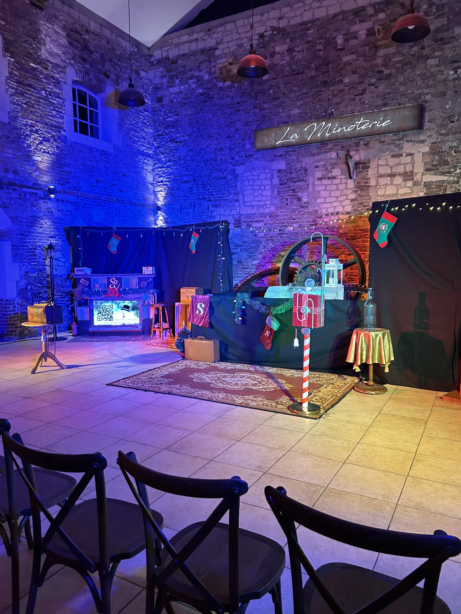 Flocage lumineux Rouen entreprise scénographie quais INNOV'events