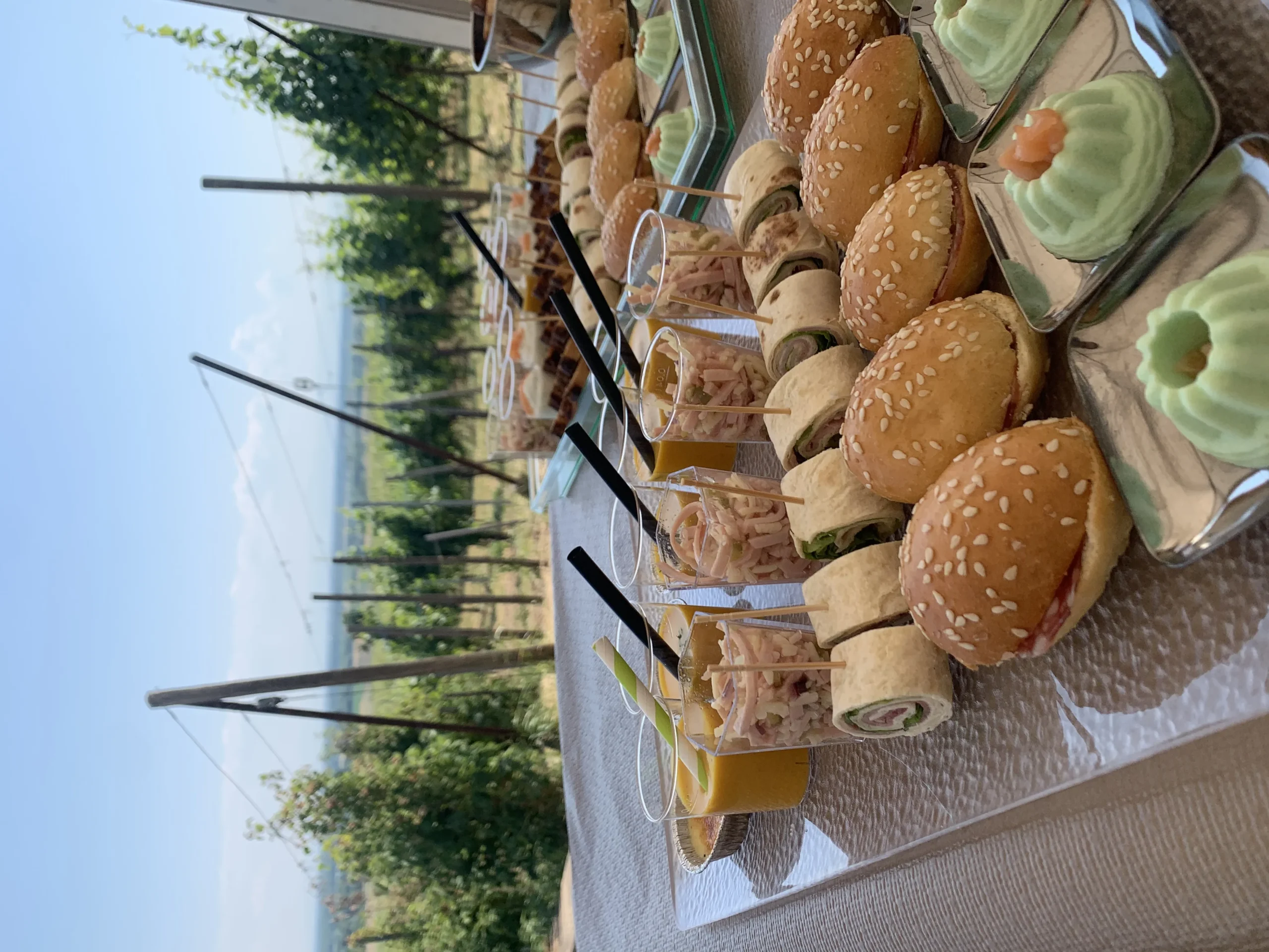 Pot de départ Montpellier groupe entreprise terrasse Écusson apéritif INNOV'events