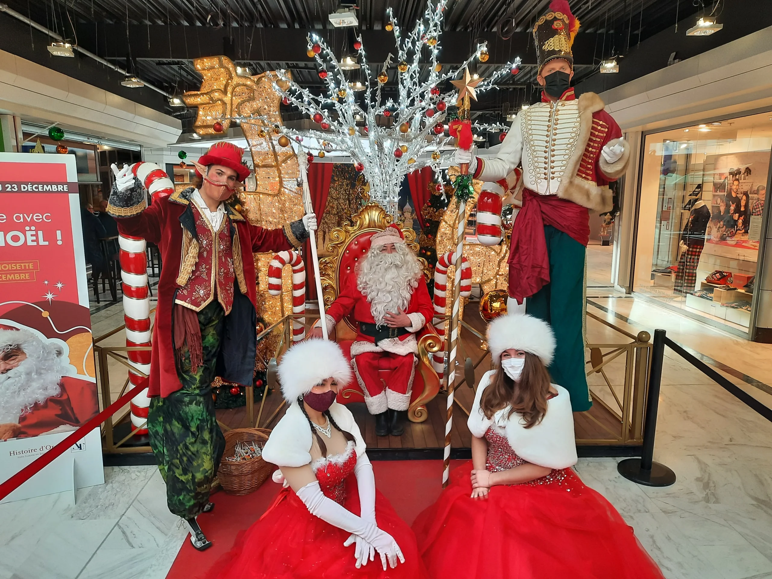 Lieu événementiel spectacle de Noël pour enfants Laval vue salle Le Bas-Maine INNOV'events