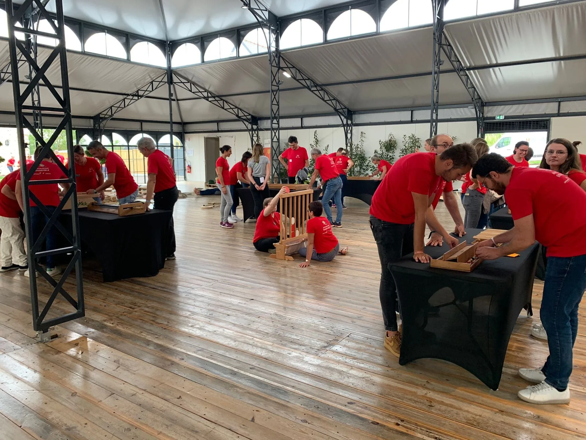 Événement entreprise Bourges activité extérieure marais groupe en action INNOV'events