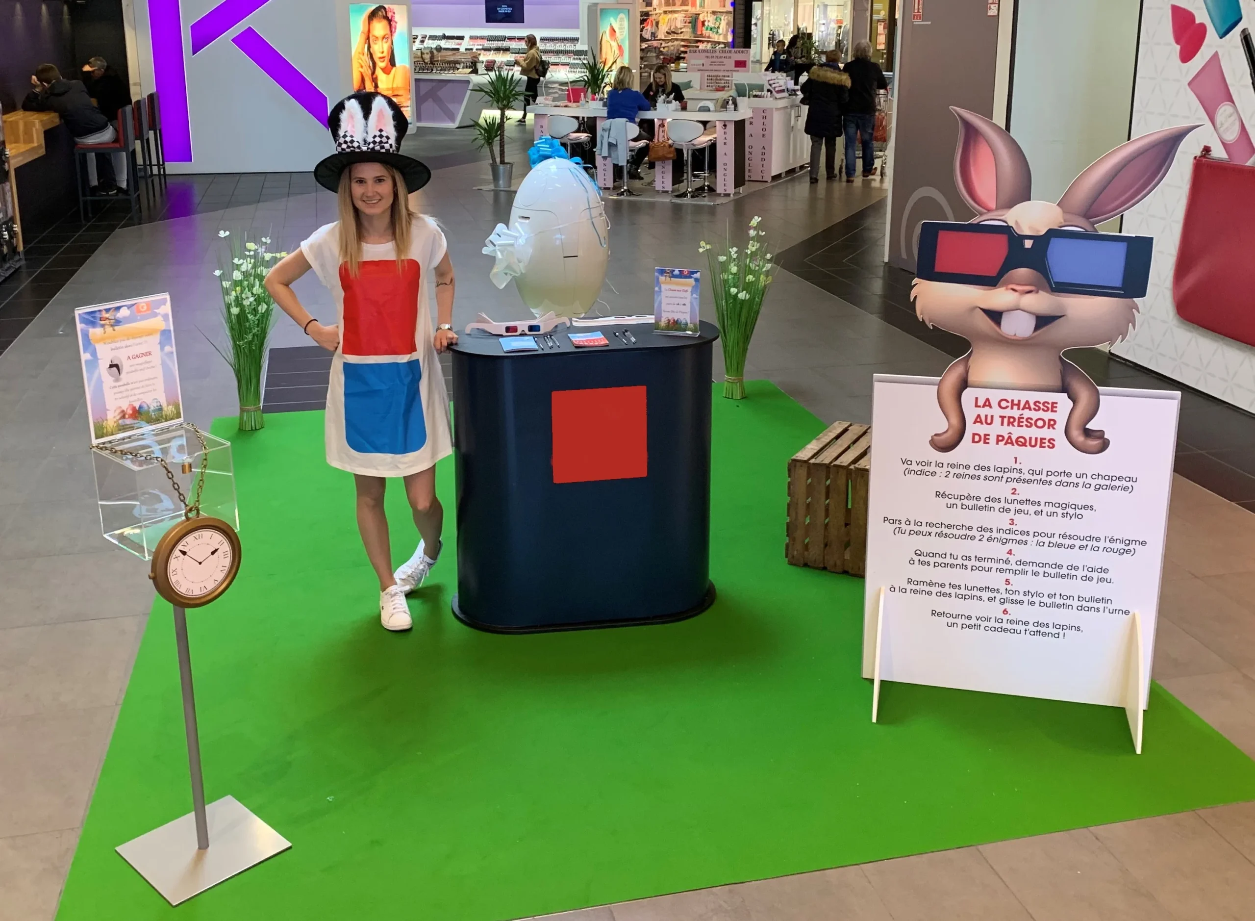 Animation commerciale Le Mans équipes en activation sur la ligne droite des stands INNOV'events