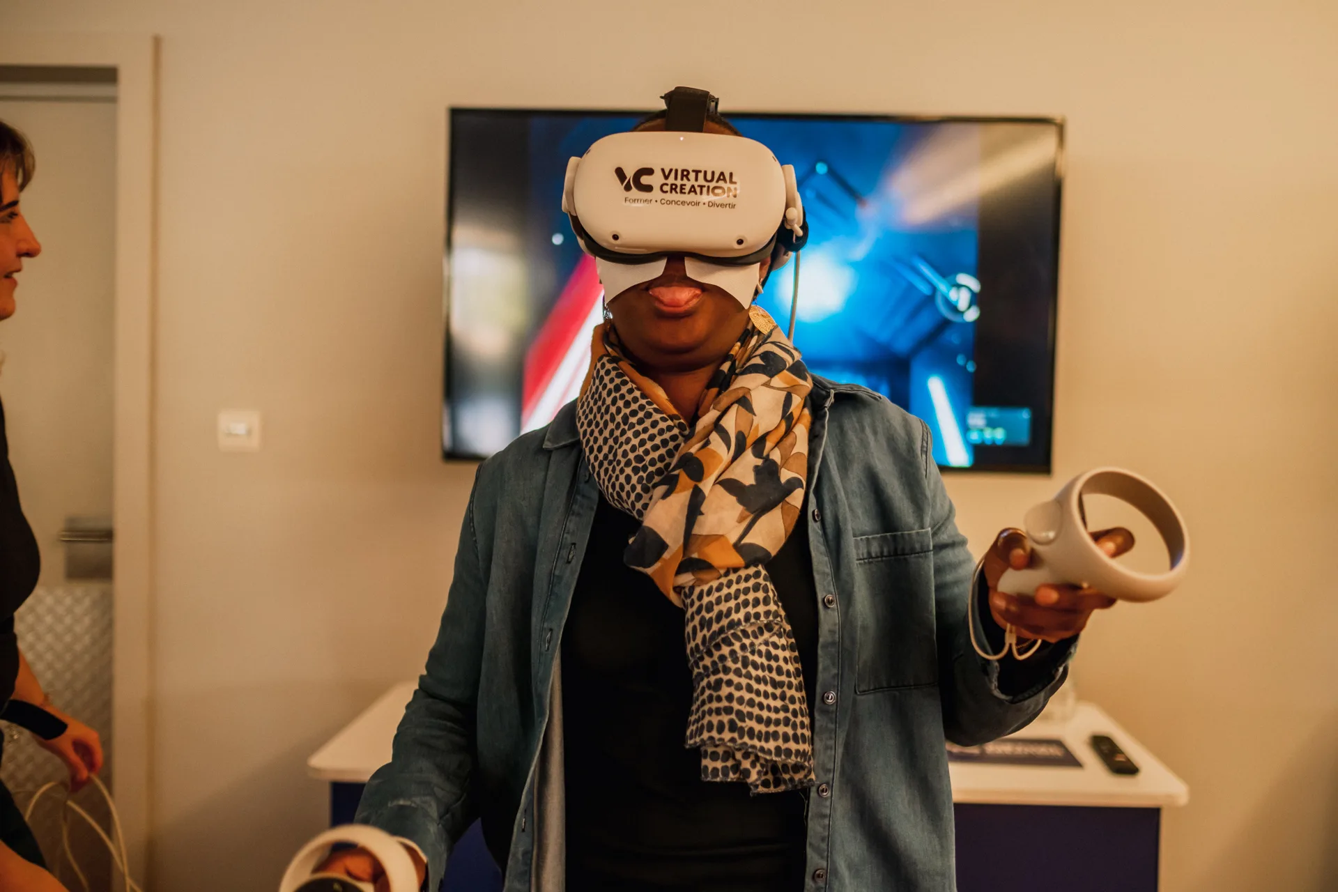 Animation interactive visiteurs stand salon Auxerre INNOV'events