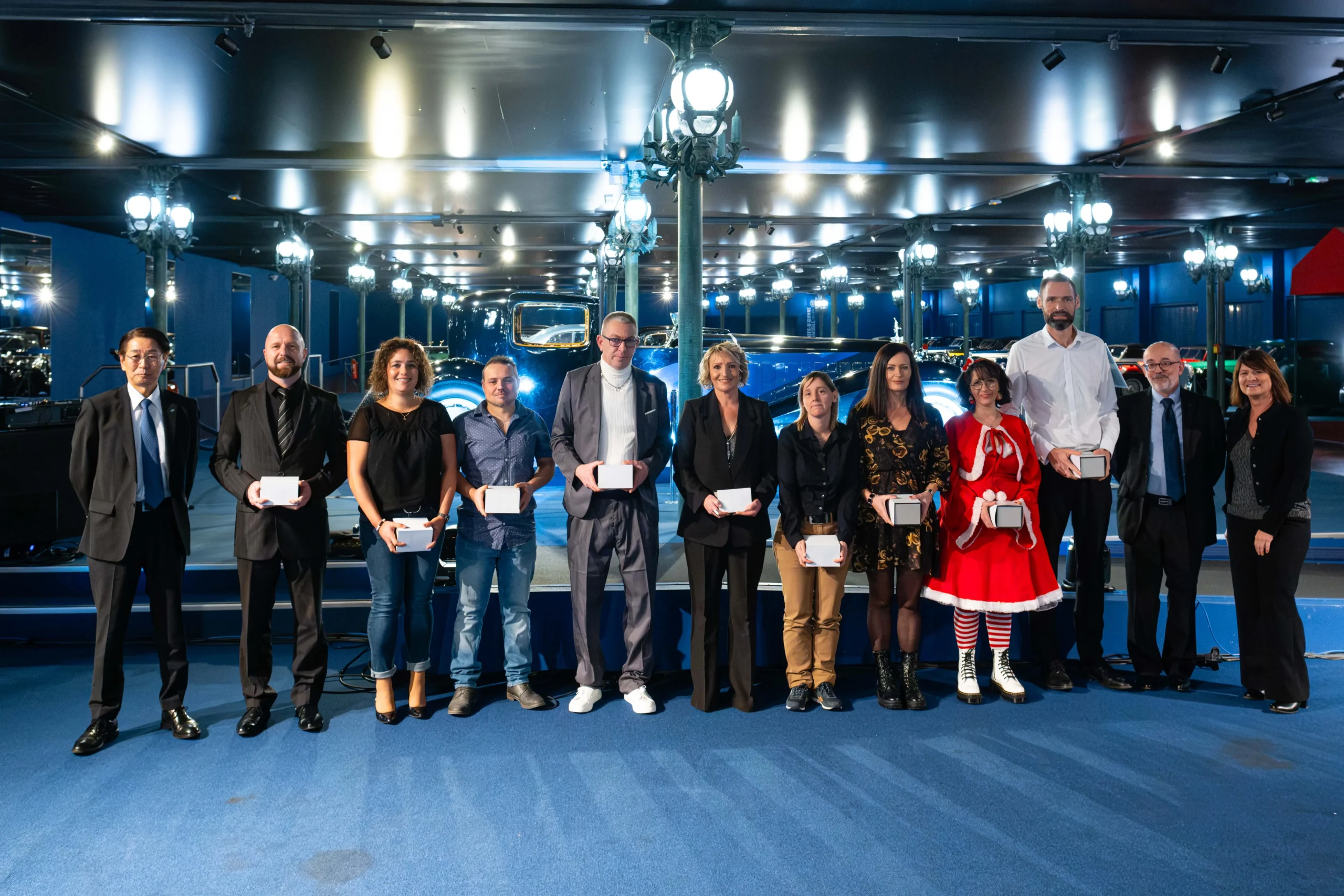 Animation flocage lumineux inauguration Troyes façade historique nuit INNOV'events