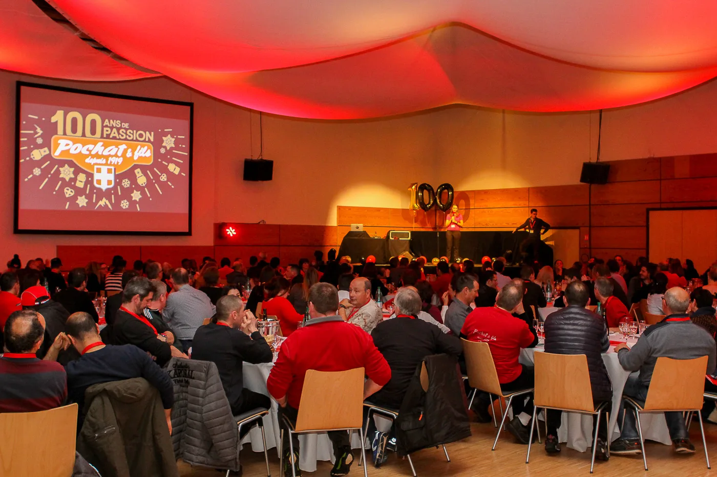 Cérémonie des vœux Bordeaux salle voûtée cave Médoc éclairage tamisé INNOV'events