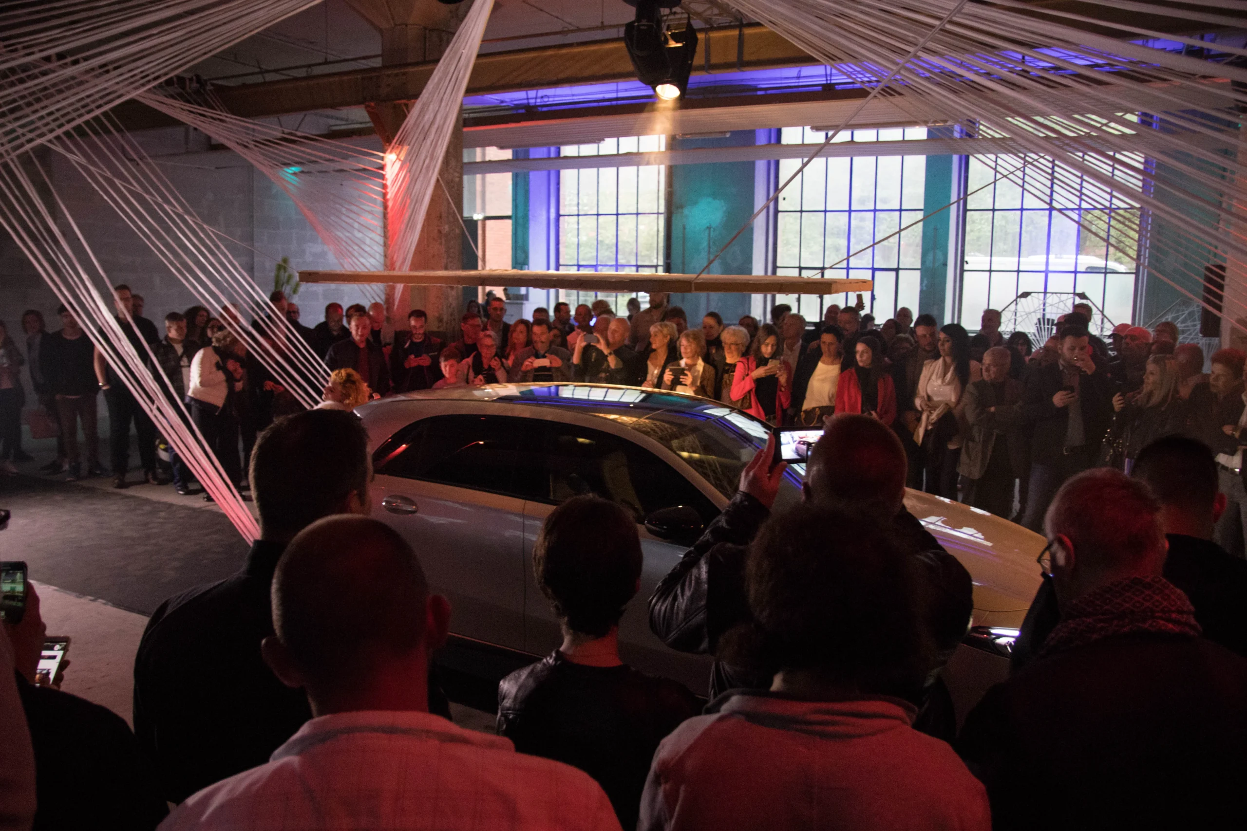 Animation light painting lancement de produit Mulhouse INNOV'events