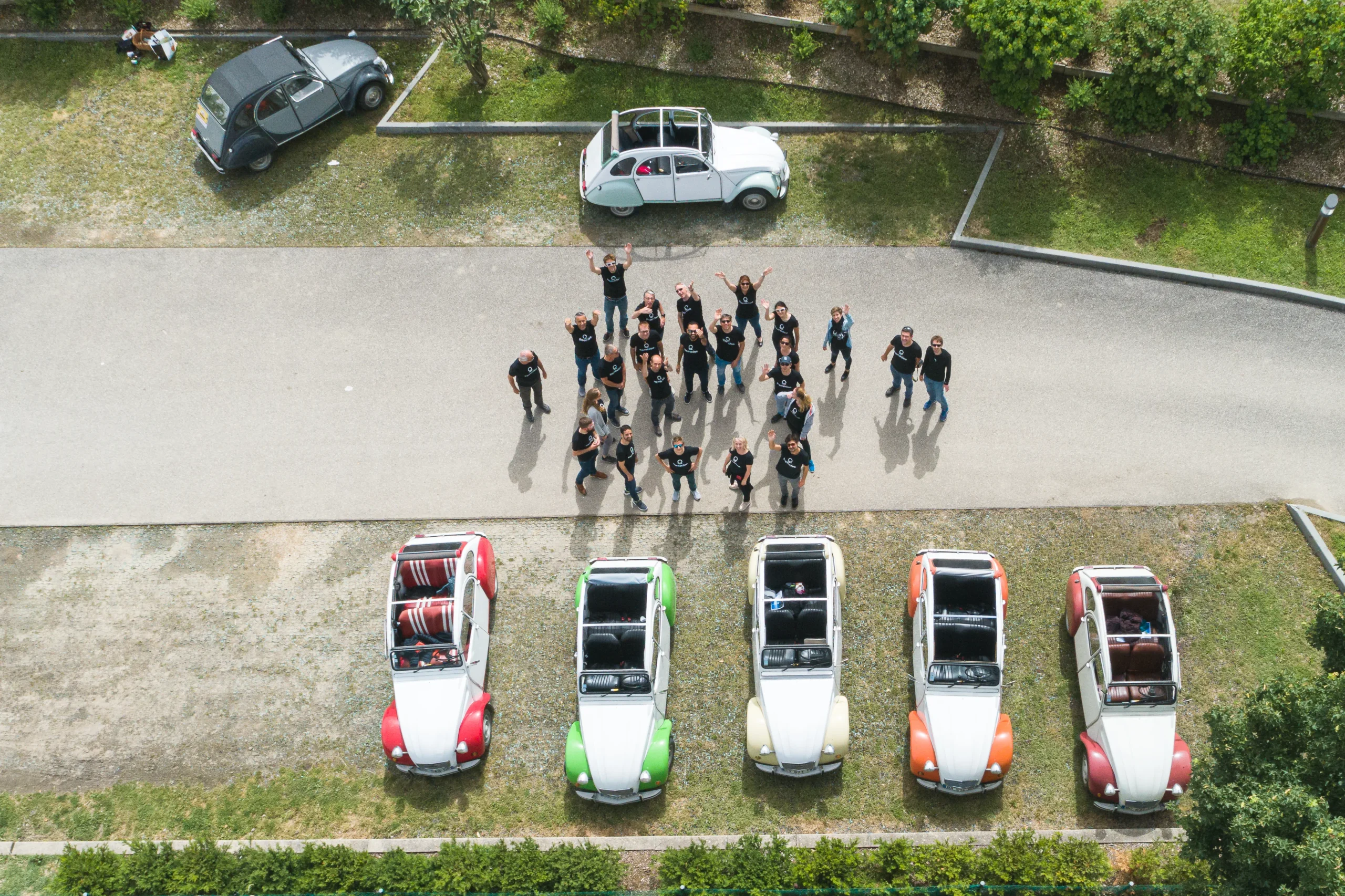 Rallye en 2CV d'entreprise à Versailles — INNOV'events