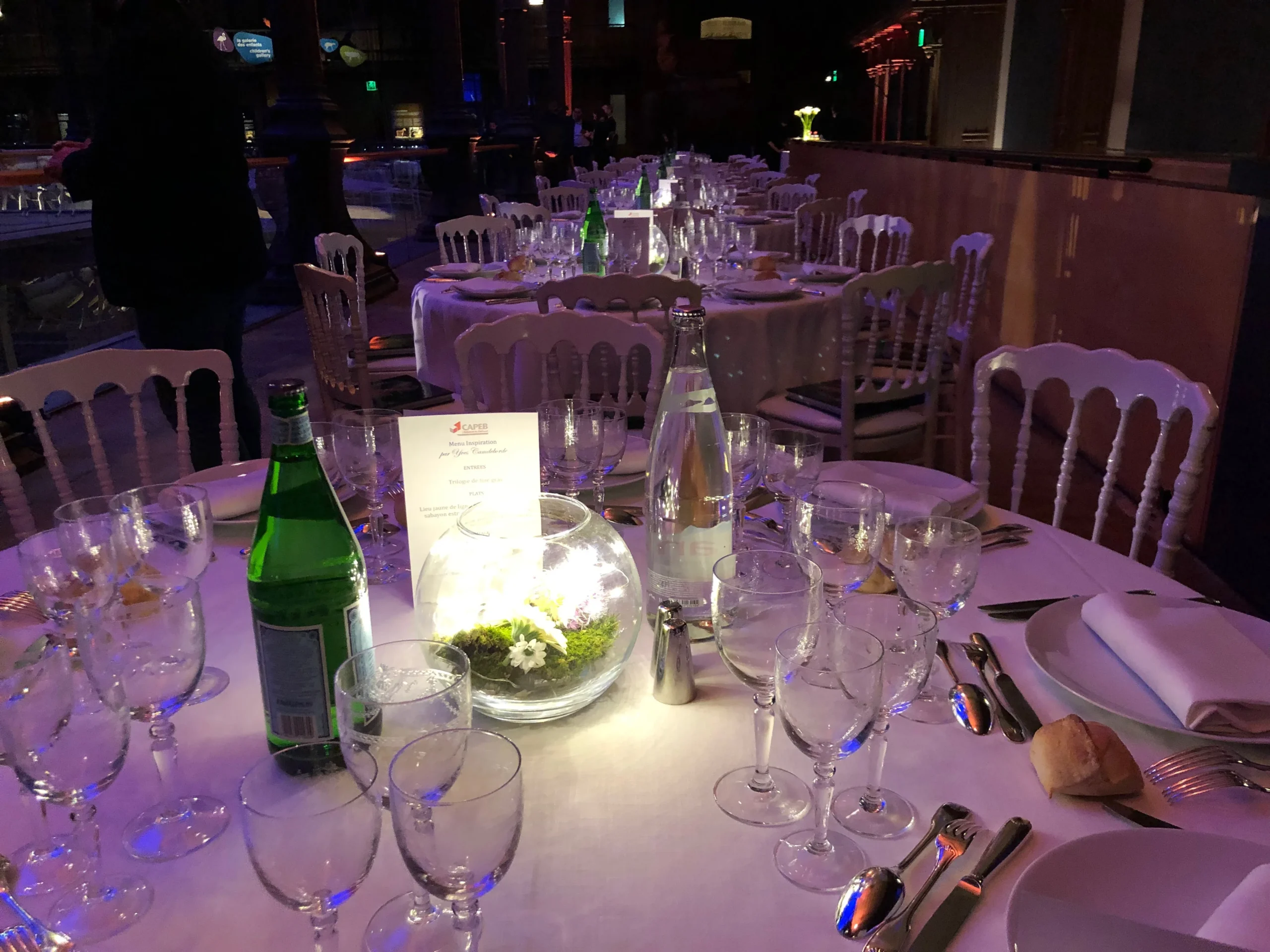 Gala et cocktail entreprise Poitiers soirée dîner assis salle privée INNOV'events