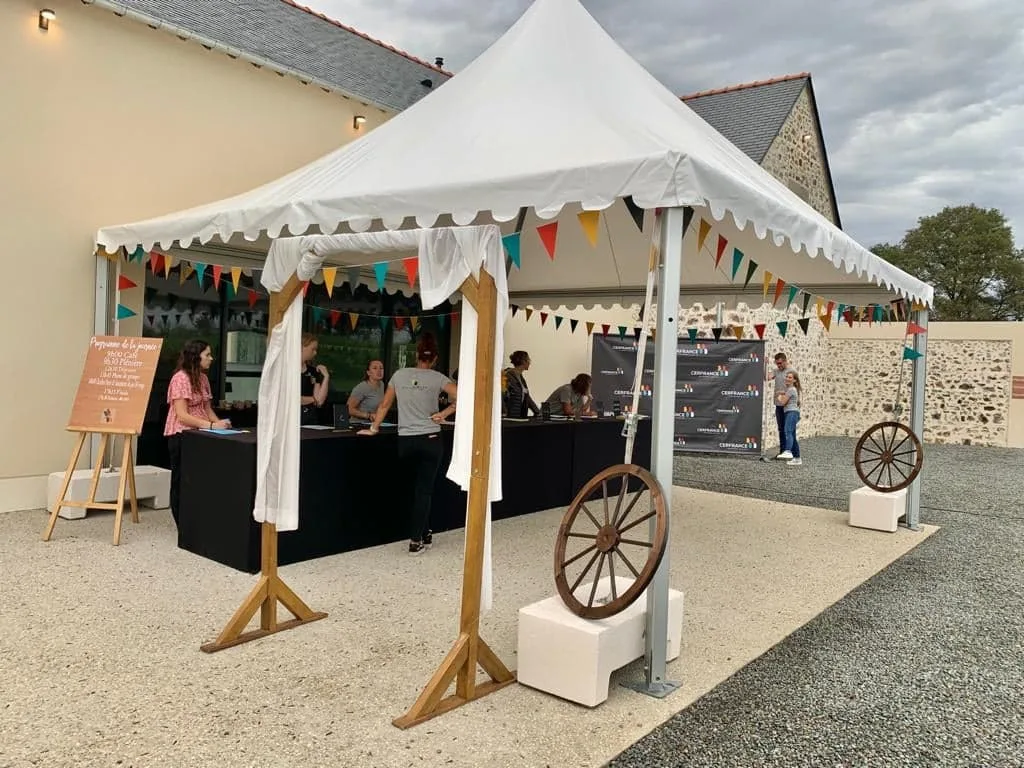 Fête communale Valence repas convivial terrasse bords du Rhône INNOV'events