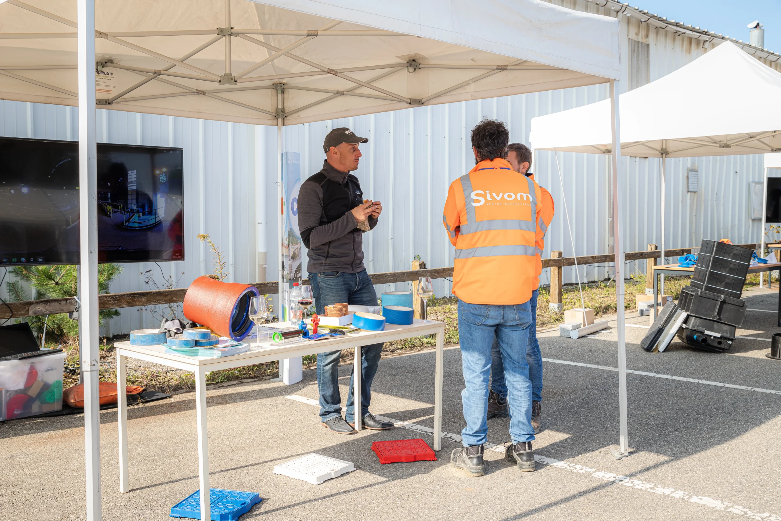 Lieu événementiel portes ouvertes Valence vue Rhône et berges INNOV'events
