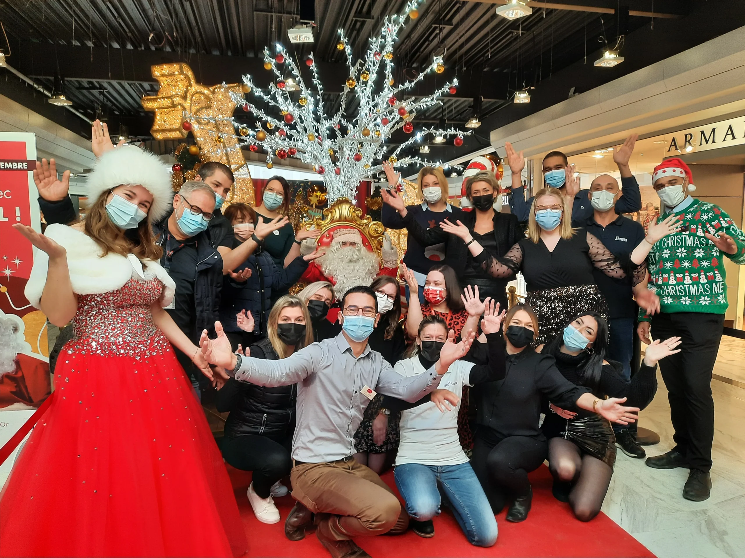 arbre de Noël Toulon goûter enfants tables décorées guirlandes lumineuses INNOV'events