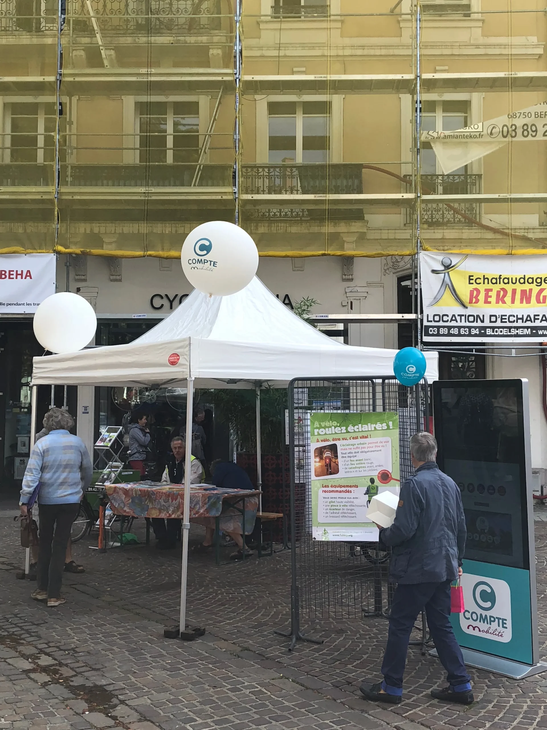 Animation jeu concours opération de street-marketing Annecy quais été INNOV'events