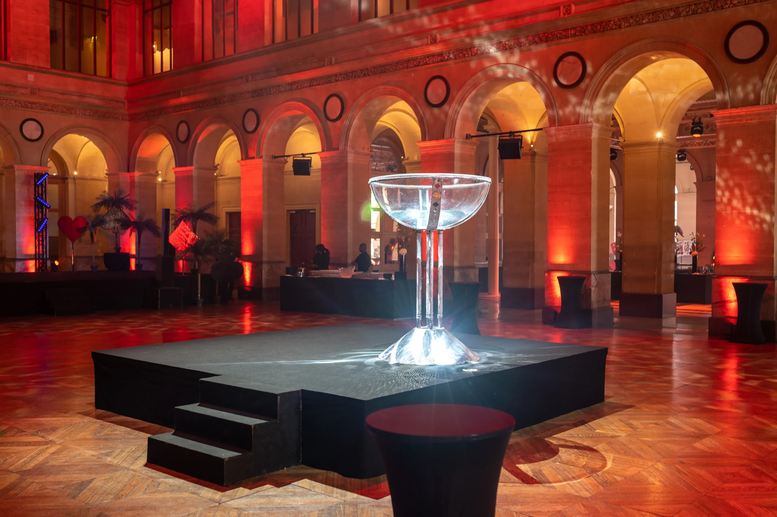 Animation light painting lancement de produit Versailles soirée INNOV'events