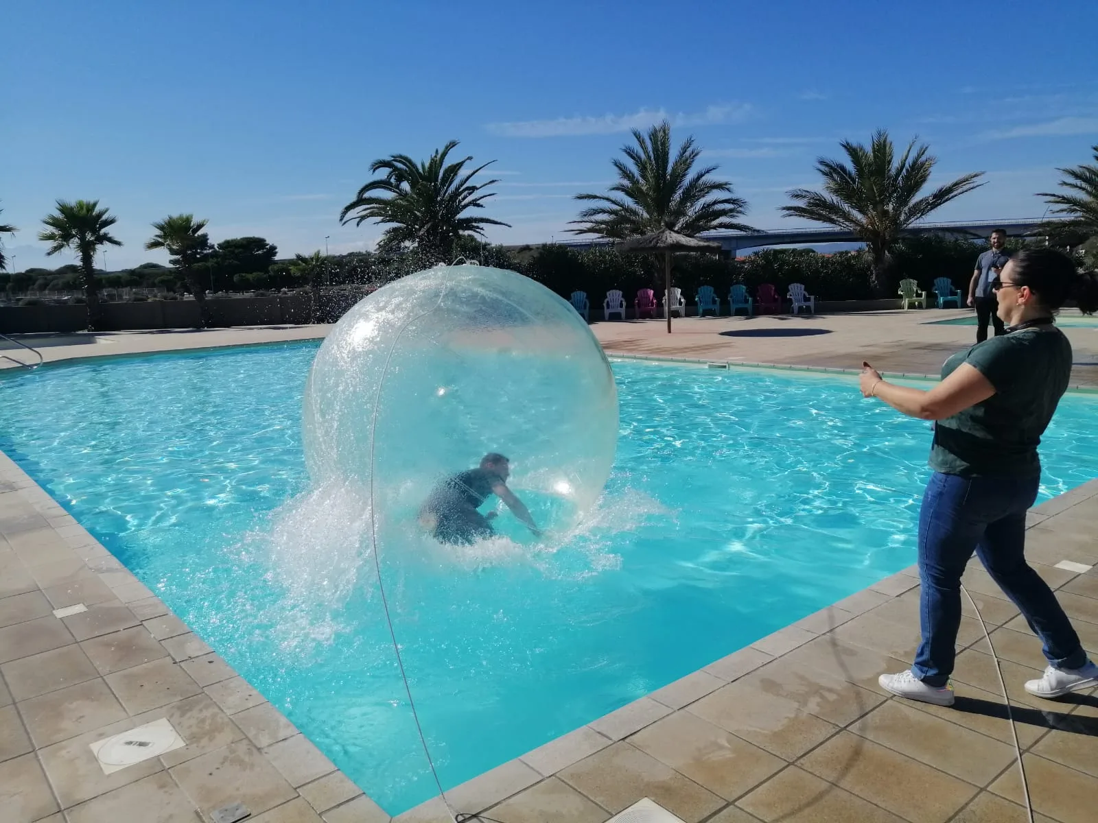 Jeu concours commercial Toulon équipes front de mer activité plein air INNOV'events