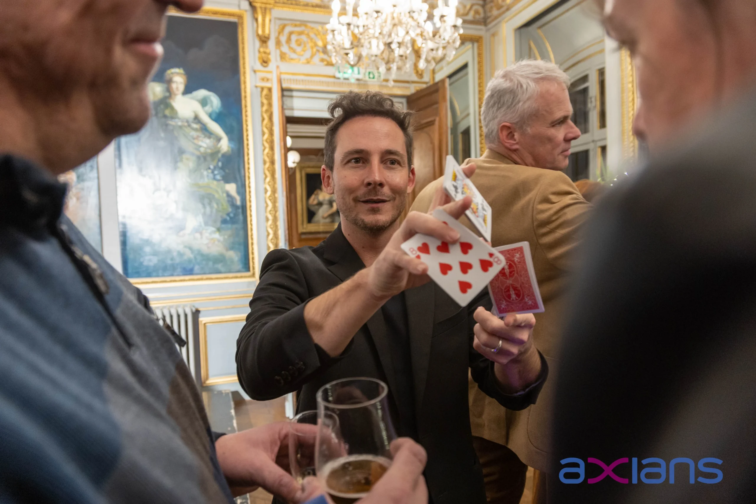 Dîner assis pot de départ Bruxelles salle Hôtel Amigo INNOV'events
